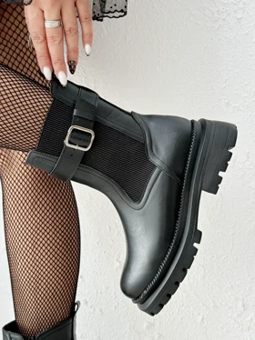 نیم بوت دو کش بغل سگک 421