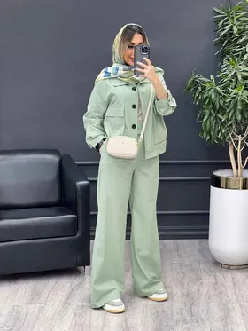 ست مانتو و شلوار افرا