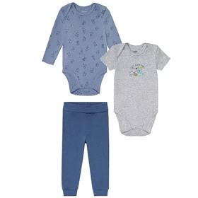 ست 3 تکه بادی و شلوار نوزاد لوپیلو کد Z-TC45