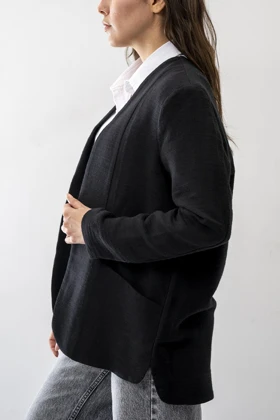 مانتو جیب‌دار لینن زنانه