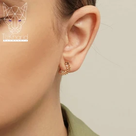 گوشواره پر مینیمال ژوپینگ