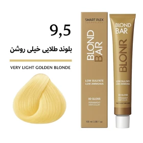 رنگ مو شماره 9.5 بلوند طلایی خیلی روشن بلوند بار Blond Bar