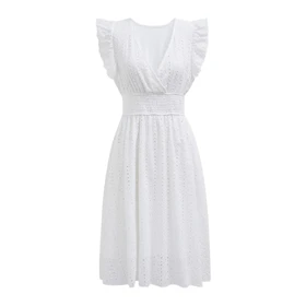 پیراهن مینی خامه دوزی زنانه کاپشه انگلیس کد CAA05A4E089CC