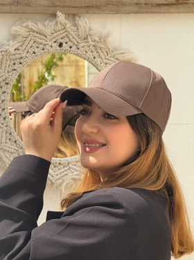 کلاه کپ کتان ساده