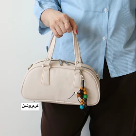 کیف زنانه دوشی_دستی مدل شاهو (کرم روشن)
