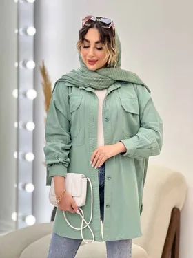 مانتو دو جیب پیله