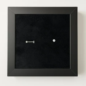 پرسینگ گوش نقره مدل تک نگین ساده (جفت)