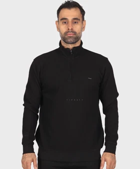 تیشرت آستین بلند یقه اسکی و نیم زیپ 0624