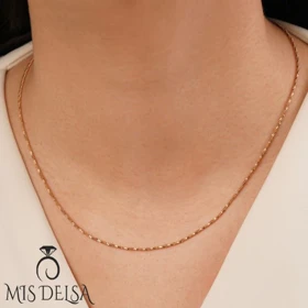 زنجیر ژوپینگ دیسکو طلایی 45 سانت کد 239