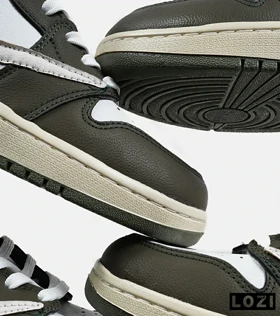 کفش کتانی ساق‌دار سفید زیتونی مردانه NIKE travis scott