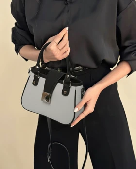 کیف زنانه دوشی دستی سارینا (طوسی)