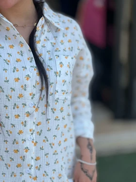 مانتو دبل فیس گل‌دار کد 872