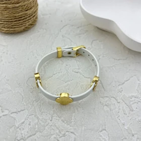 دستبند زنانه چرمی با طرح ونکلیف، شیک و خاص