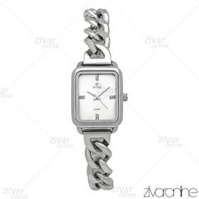 ساعت داتیس زنانه بند کارتیری تمام نقره ای صفحه مهندسی 107222