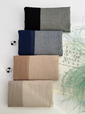 شال نخی دورنگ 20683