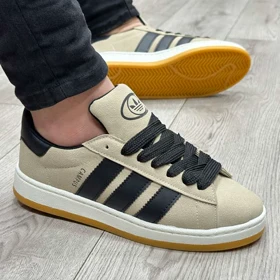کفش و کتانی مردانه مدل ADIDAS_CAMPUS آدیداس کامپوس رنگ کرم مشکی