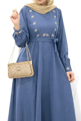 مانتو عبایی گلدوزی محنا 2