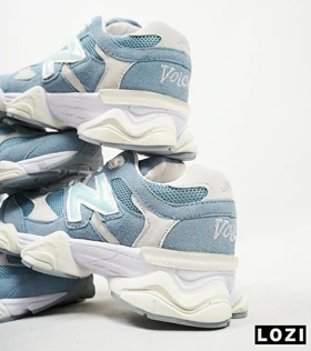 کفش کتانی زنانه سفید آبی کرم NEW BALANCE 9060