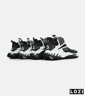 کفش کتانی ساق‌دار سفید مشکی Reebok Shaq Attaq