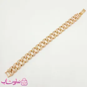 دستبند زنانه مجلسی ژوپینگ پهن و پرنگین