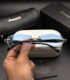 عینک کلاب مستر کروم هارتز کد 2924 Chrome Hearts (آبی)