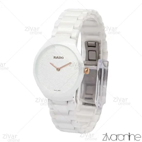 ساعت رادو زنانه سرامیکی صفحه سفید مهندسی 106538