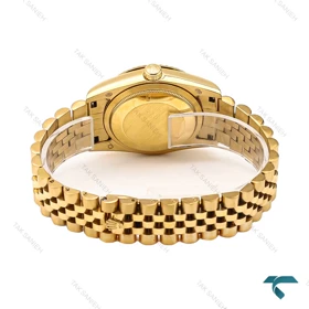 ساعت مردانه رولکس طلایی صفحه سفید خطی Rolex-6635-G
