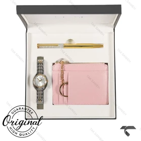 ساعت کرست زنانه مدل 9043-5دورنگ طلایی کادویی Crest-11249-L