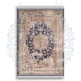 فرشینه از جنس پارچه هازان مخمل ترک طرح گلیم برند دفه کد DDGG 186