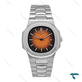 ساعت پتک فیلیپ مردانه استیل صفحه مشکی نارنجی Patek-6531-G