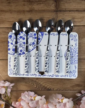 قاشق چای خوری دنی هوم گل آبی / S 67