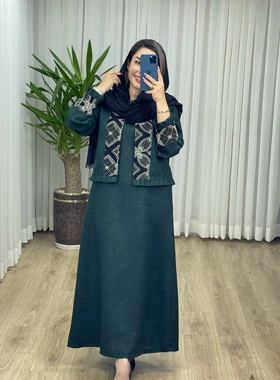 کت و سارافون سوزن دوزی کد 2110