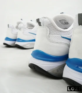 کفش کتانی مردانه سفید آبی Nike air max pluse