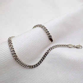 دستبند ژوپینگ طرح کارتیه (کوبان) نقره‌ای | آبکاری رادیوم و رنگ ثابت