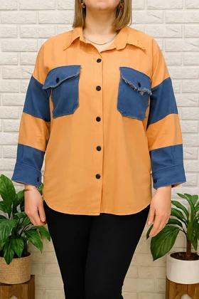 کت زنانه کتان و جین اسپرت