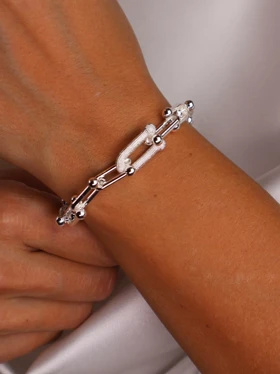 ست گردنبند گوشواره دستبند زنانه طرح طلا تیفانی اند کو TIFANY & CO کد S5103