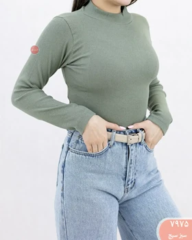 بلوز آستین بلندیقه پنج سانت 7975