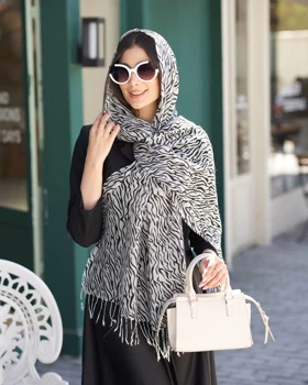 شال لینن طرحدار HQuality 20631