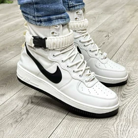کفش و کتانی ساق‌دار مردانه مدل NIKE AIRFORCE AF1 رنگ سفید
