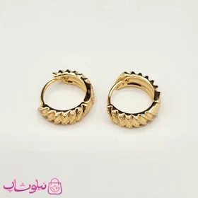 گوشواره حلقه‌ای زنانه ژوپینگ طرحدار