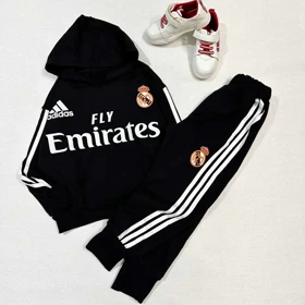 هودی شلوارپسرانه رئال مادرید مشکی دمپا کش