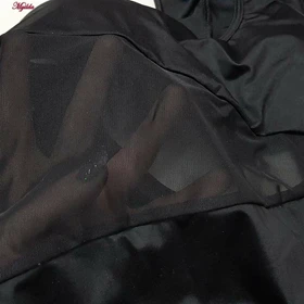 مایو زنانه یک تکه توری پد دار مشکی ماییلدا کد 4229-705