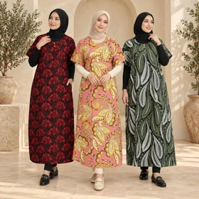 پیراهن ساحلی نخی آستین کوتاه 5024