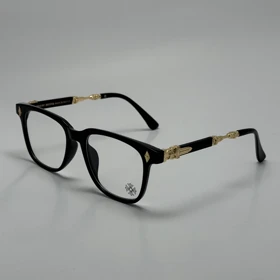 عینک بلوکات کروم هارتز مشکی طلایی Chrome Hearts 2272 - کیفیت مستر