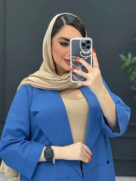 مانتو داکرون جیب گلدوزی بغل چاک