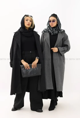 پالتو فوتر پشت دکمه آستر دارکد1004549