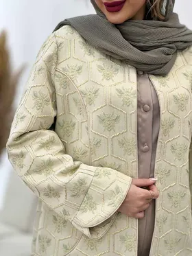 مانتو ژاکارد آستین لاله