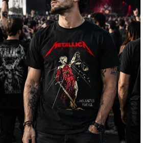 تیشرت طرح گروه متالیکا metallica کد 04
