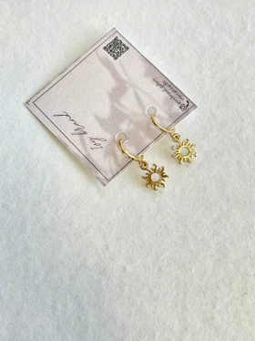 گوشواره آویز خورشید