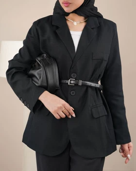 کت کمربند دار وارداتی کد 28846